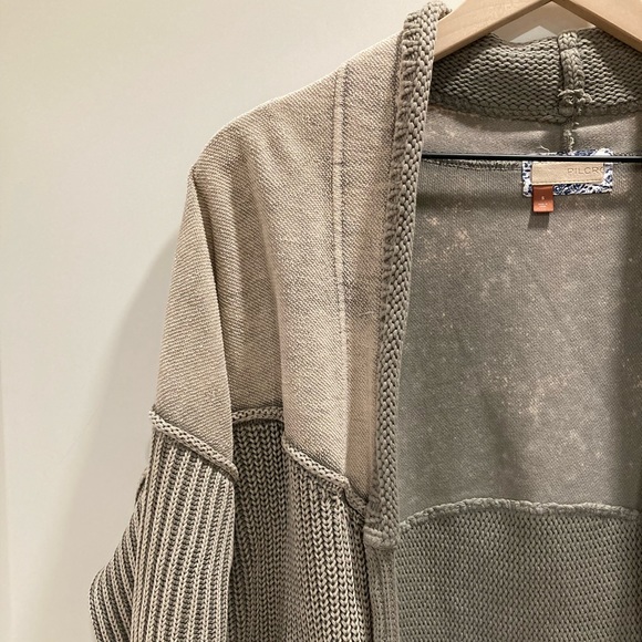 Anthropologie Pilcro Acid Wash Cardigan 